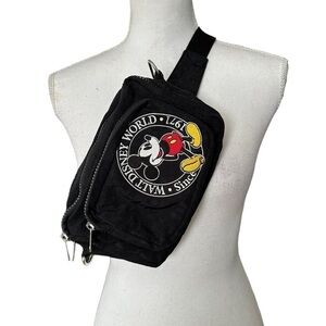 Disney Parks Mickey Mouse Fanny pack. Cross body strap is missing/interior rip